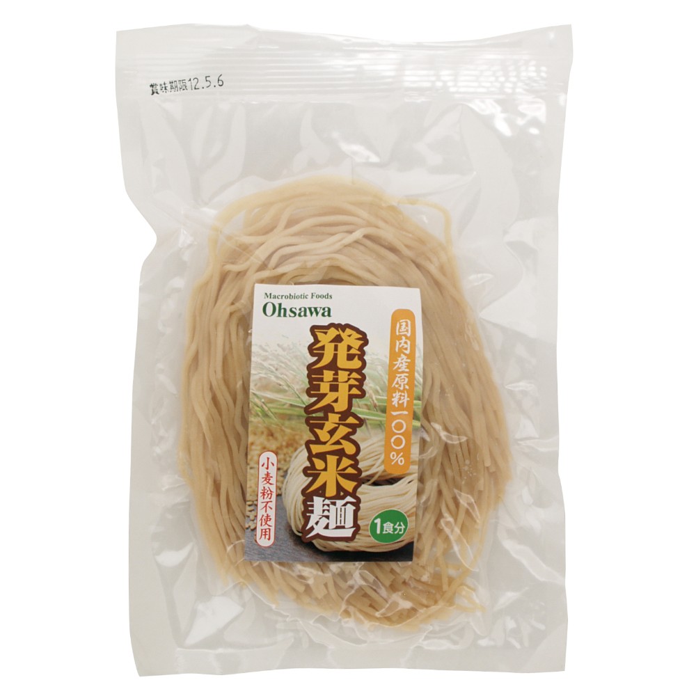 オーサワジャパン　自然食品の通販サンショップ　発芽玄米麺　120g