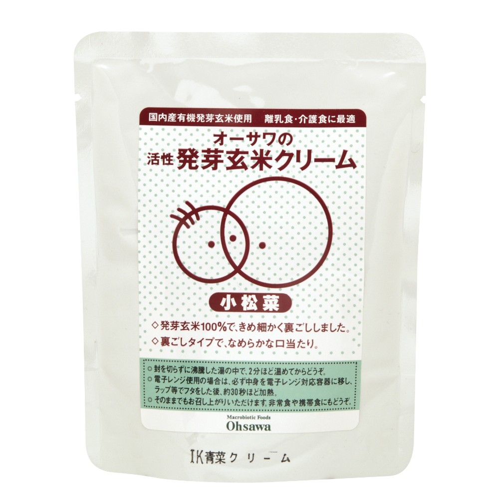 100g　自然食品の通販サンショップ　オーサワジャパン　活性発芽玄米クリーム（小松菜）