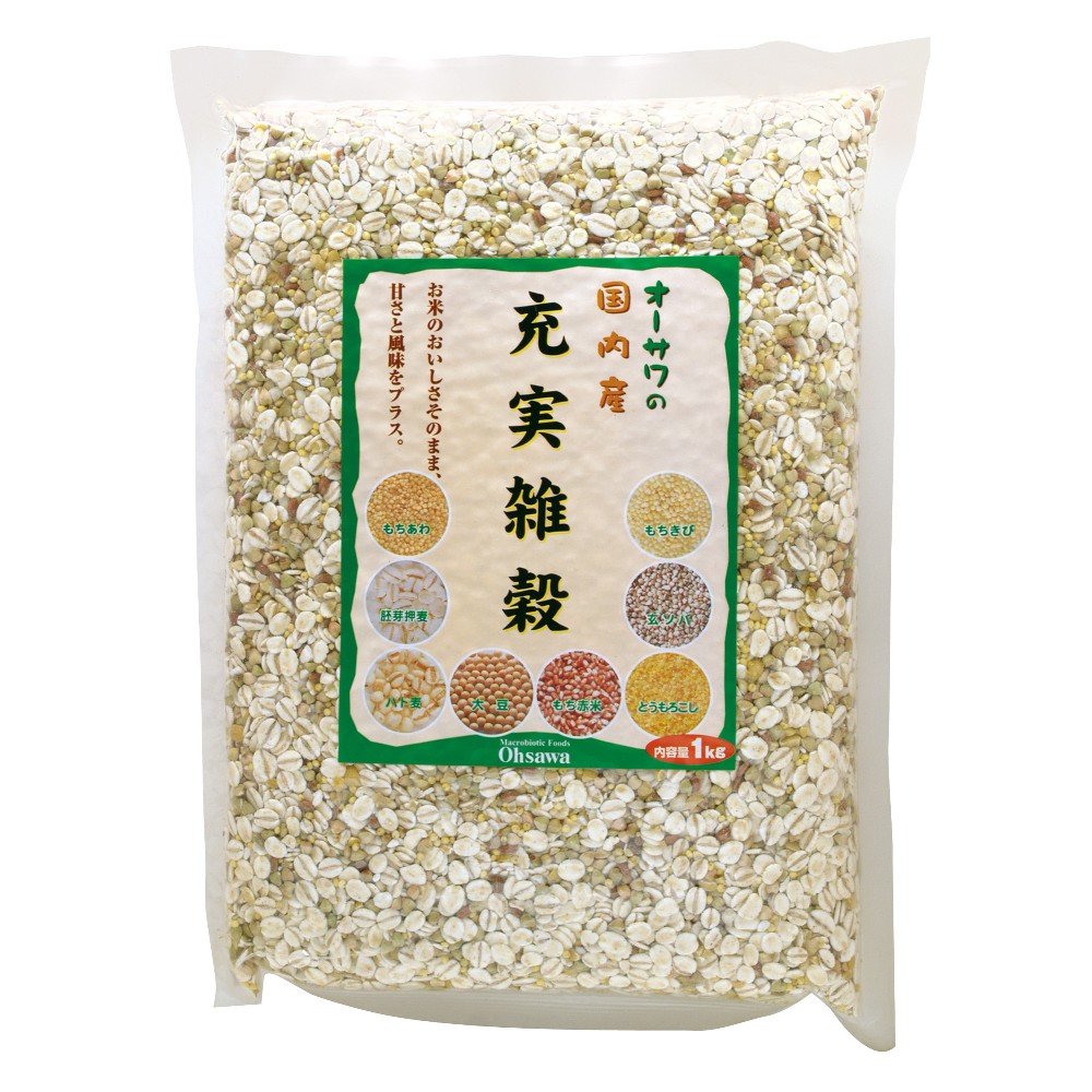 オーサワジャパン　1kg　充実雑穀（国内産）　自然食品の通販サンショップ