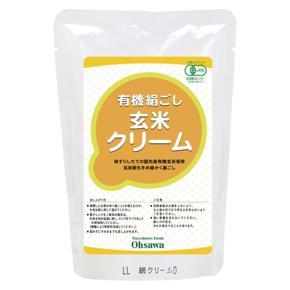 オーサワジャパン　自然食品の通販サンショップ　オーサワの有機絹ごし玄米クリーム　200g