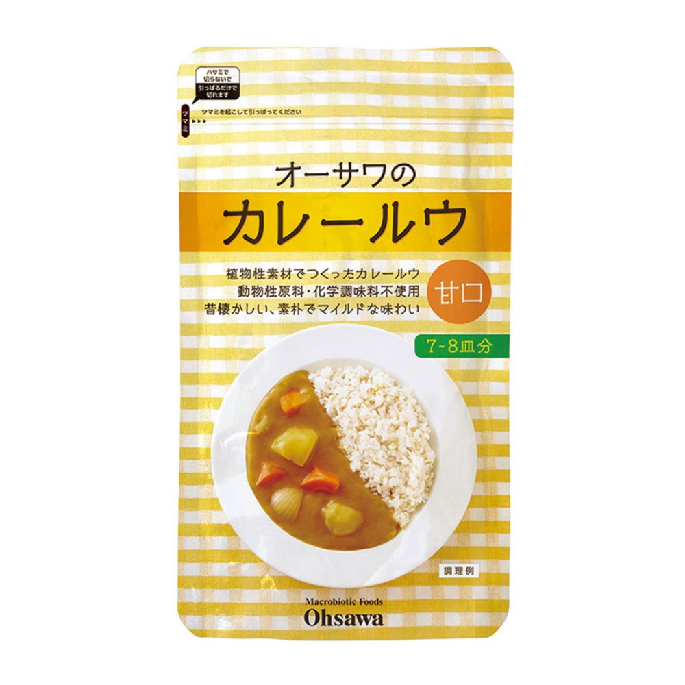 オーサワジャパン　160g　オーサワのカレールウ(甘口)　自然食品の通販サンショップ
