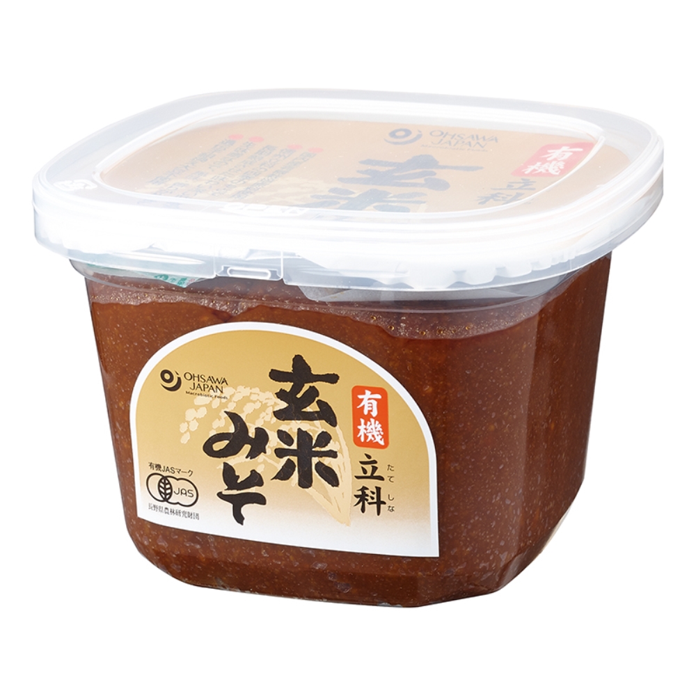 750g　オーサワジャパン　自然食品の通販サンショップ　有機立科　玄米みそ(カップ)
