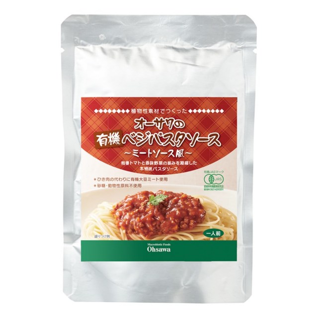 140g　オーサワの有機ベジパスタソース（ミートソース風）　自然食品の通販サンショップ