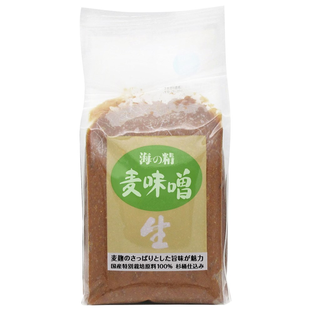 海の精 国産特栽 麦味噌 1kg | 自然食品の通販サンショップ