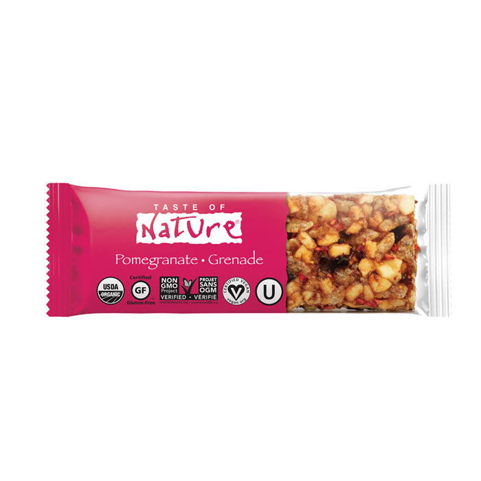 自然食品の通販サンショップ　Taste　of　Nature　オーガニックフルーツ＆ナッツバー　ザクロ　40g