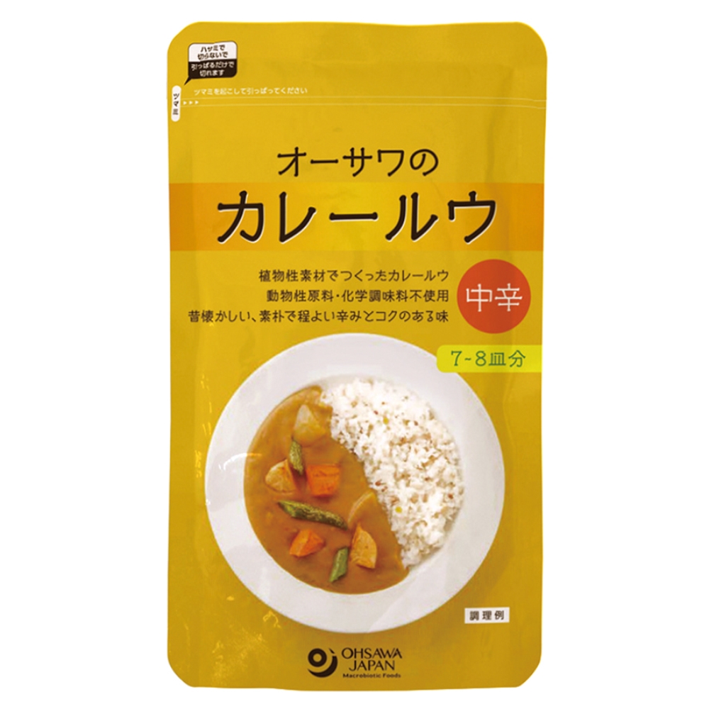 160g　オーサワのカレールウ(中辛)　オーサワジャパン　自然食品の通販サンショップ