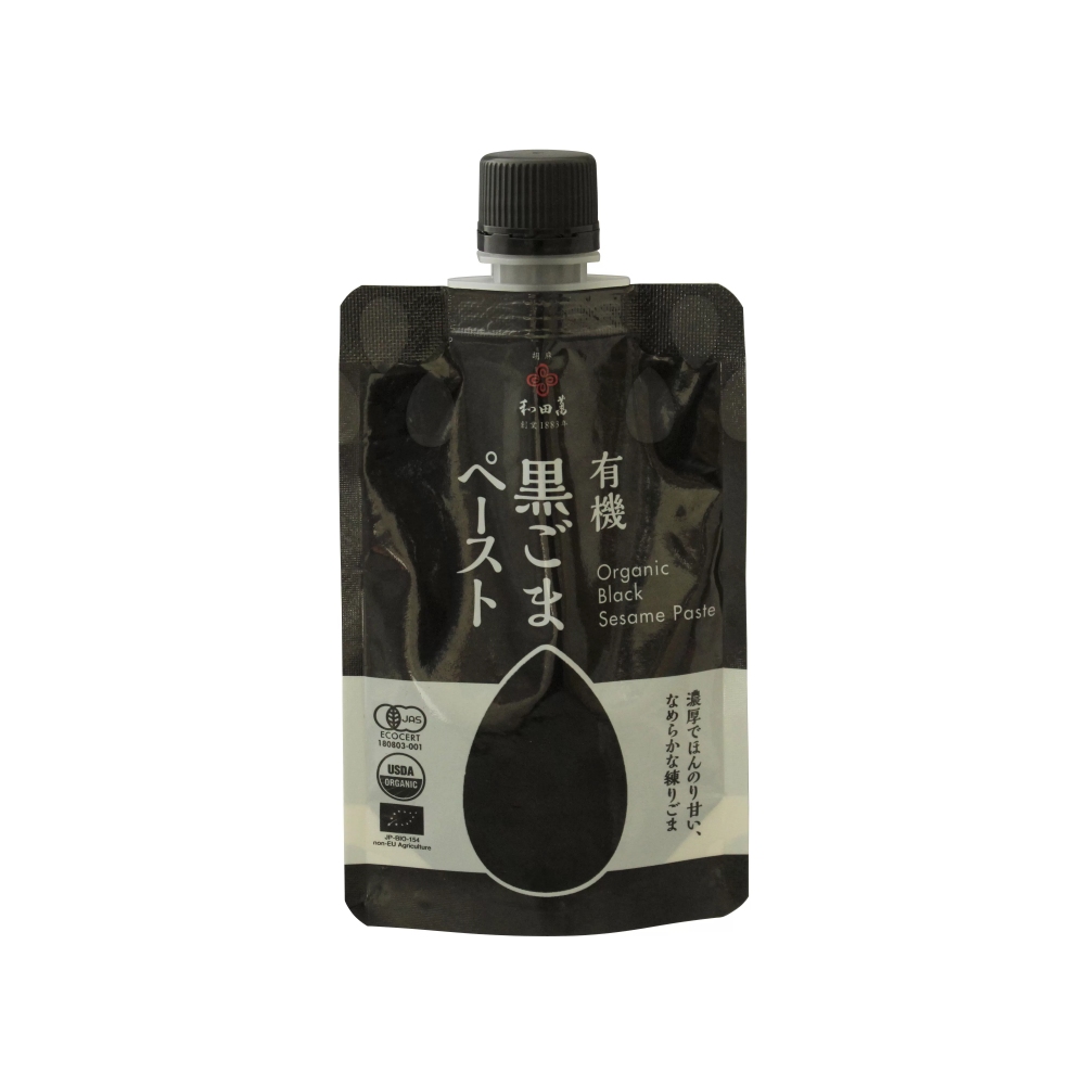 和田萬商店　自然食品の通販サンショップ　有機黒ごまペースト　80g