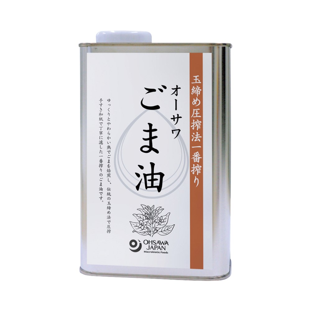 オーサワジャパン　オーサワごま油(缶)　930g　自然食品の通販サンショップ