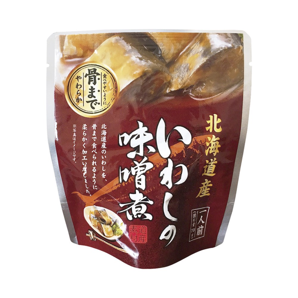 95g(固形量70g)　いわしの味噌煮　兼由　北海道産　自然食品の通販サンショップ