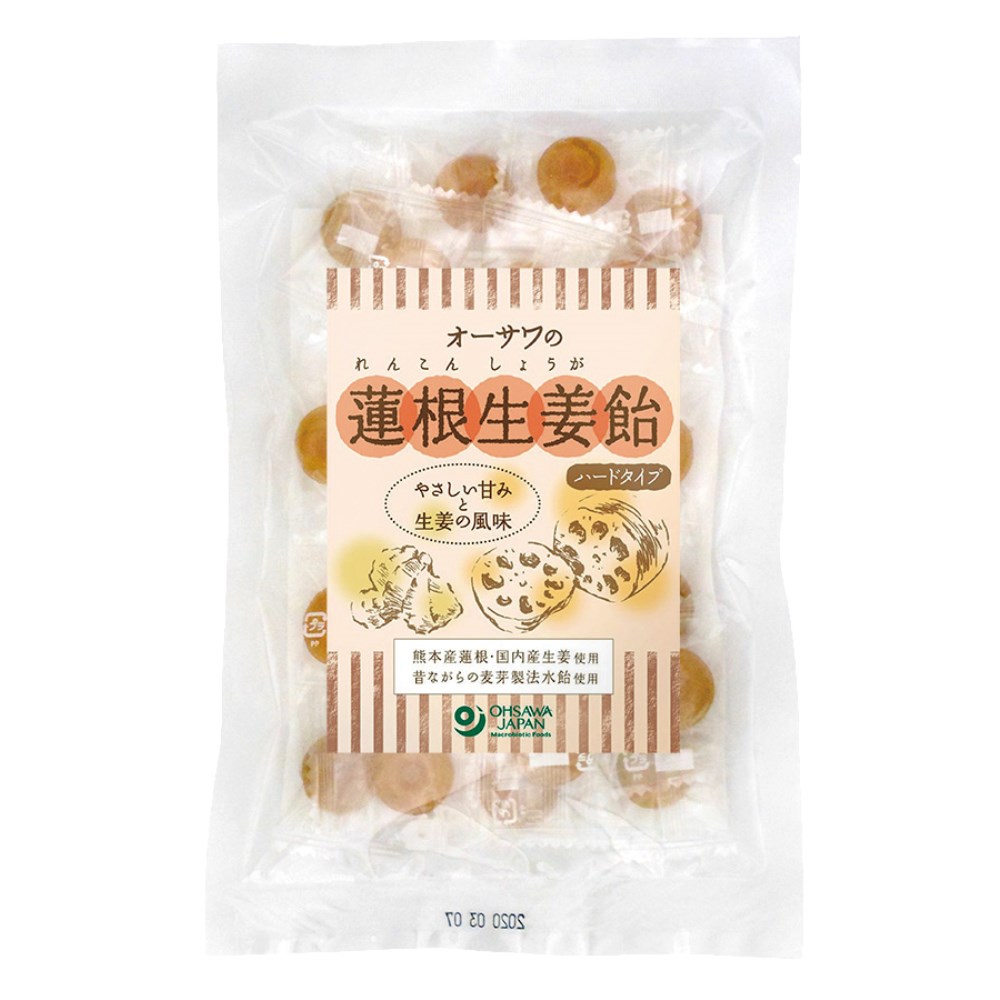 オーサワジャパン オーサワの蓮根生姜飴(ハードタイプ) 80g | 自然食品の通販サンショップ