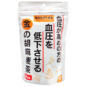 小川生薬 血圧が高めの方の血圧を低下させる 金の胡麻麦茶Plus 90g(5g×18)