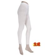 ライブコットン シルクニット１０分丈スパッツ 生成り L