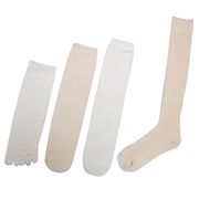 ライブコットン 4枚重ね履きソックス ゆったり＆ロングタイプ 生成/M 22-24cm