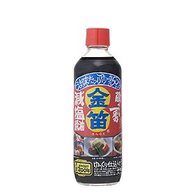 笛木醤油 金笛　減塩醤油 600ml