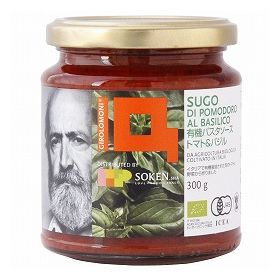 創健社 ジロロモーニ　有機パスタソース　トマト＆バジル 300g