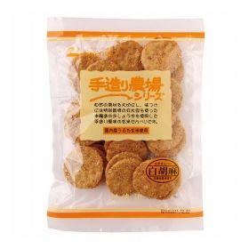 創健社 手造農場　白胡麻（玄米せんべい） 100g