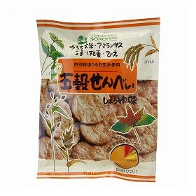 創健社 五穀せんべい　醤油味 90g