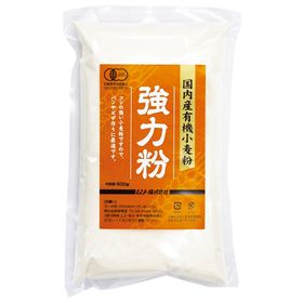 ムソー 国内産有機小麦粉・強力粉 500g