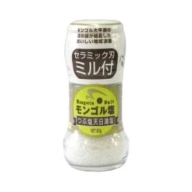 木曽路物産 モンゴル塩（ミル付き） 50g