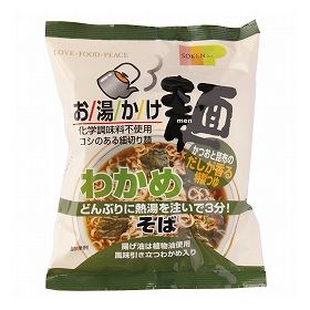 創健社 お湯かけ麺　わかめそば 72g