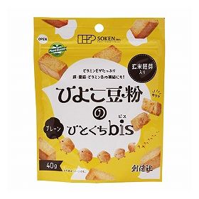 創健社 ひよこ豆粉のひとくちｂｉｓ（プレーン） 40g